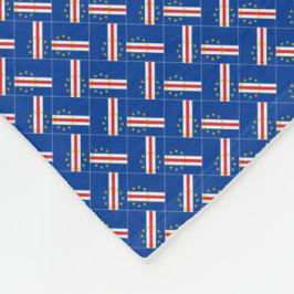 Patchwork Cabo Verde Flag Muster Fleecedecke