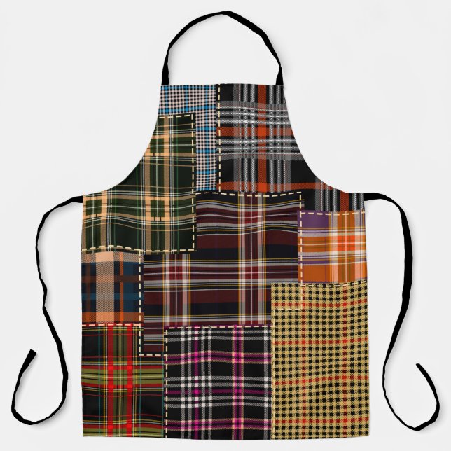 patchwork chercks pattern, tartan design, surface  schürze (Vorderseite)