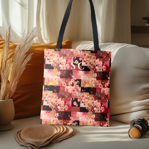 Patchwork Cherry Blossom und Stoff Inspiriert