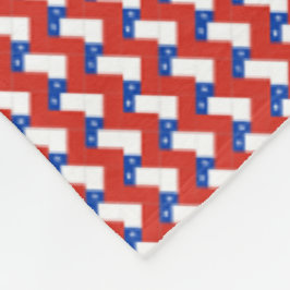 Patchwork-Chile-Flag-Muster Fleecedecke