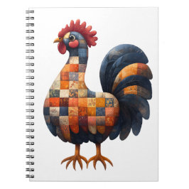 Patchwork Cockerel Notebook Notizblock