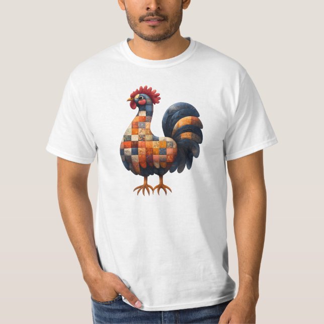 Patchwork Cockerel T - Shirt (Vorderseite)