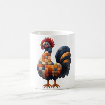 Patchwork Cockerel Tasse