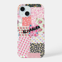 Patchwork Collage, farbenfroh & kreativ Handy Case