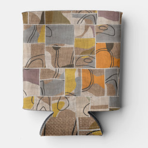 Patchwork-Collage, Quilt-Mix-Muster Dosenkühler