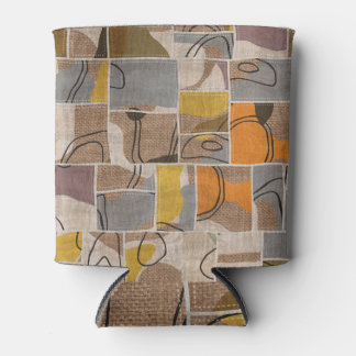Patchwork-Collage, Quilt-Mix-Muster Dosenkühler