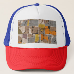 Patchwork-Collage, Quilt-Mix-Muster Truckerkappe