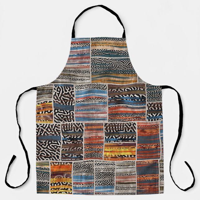 Patchwork-Collage: Quilt-Muster-Extravaganz Schürze (Vorderseite)