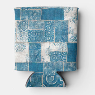 Patchwork-Collage: Quilt Pattern Mix Dosenkühler