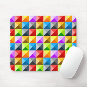 Patchwork Cooles geometrisches Dreieck Mousepad