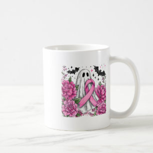 Patchwork Coquette Bow Breast Cancer Ghost Hallowa Kaffeetasse