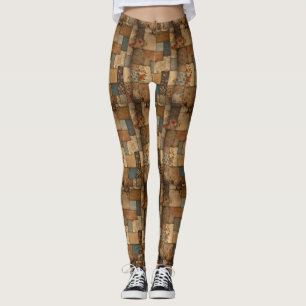 Patchwork Crazy Quilt Leggings