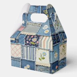 Patchwork Denim Geschenkschachtel