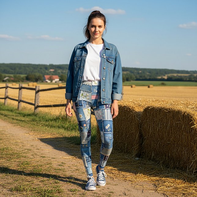 Patchwork Denim Leggings (Von Creator hochgeladen)