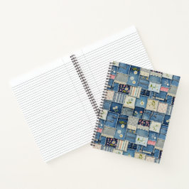 Patchwork Denim Notizbuch