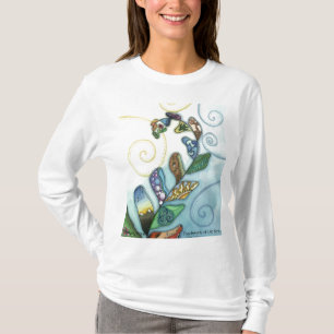 Patchwork des Leben-Farns T-Shirt