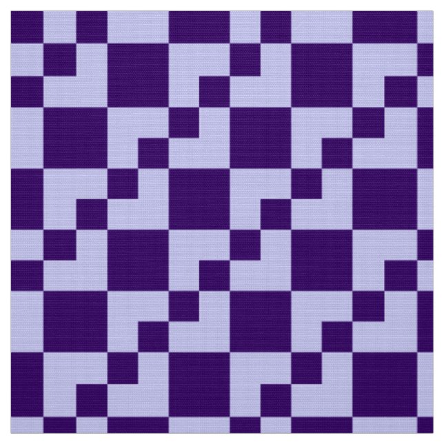 Patchwork Domino - Pulver Blau und Tief Lila Stoff (Muster)