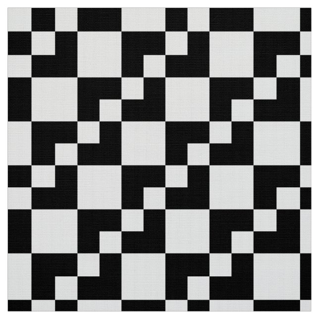 Patchwork Domino - Schwarzweiß Stoff (Muster)