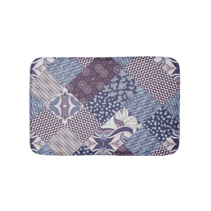 Patchwork Doodle: Vintag Boho Nahtlos. Badematte