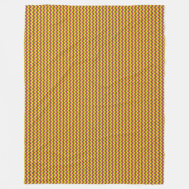 Patchwork Ecuador Flag Muster Fleecedecke