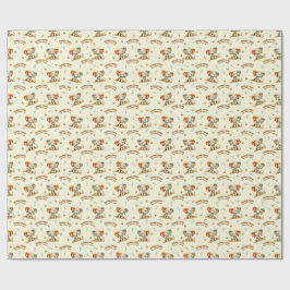 Patchwork-Elefant „Stark werden“ Geschenkpapier