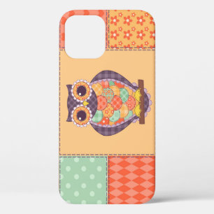 Patchwork-Eule-Vintage-Nahtloses Muster Case-Mate iPhone Hülle