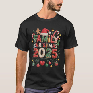 Patchwork-Familienweihnachten 2025 passend T-Shirt