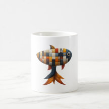 Patchwork Fisch Tasse