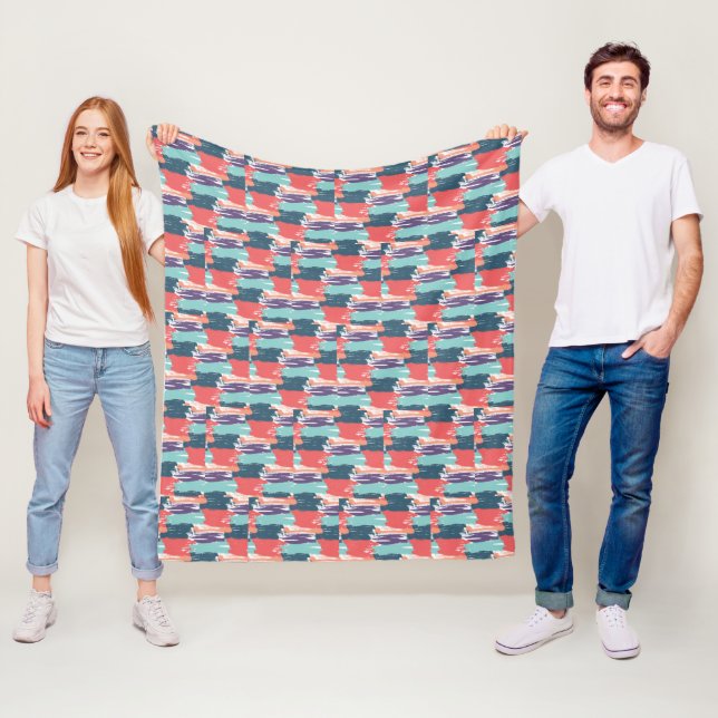 Patchwork Fleecedecke (Beispiel)