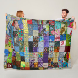 PATCHWORK FLEECEDECKE