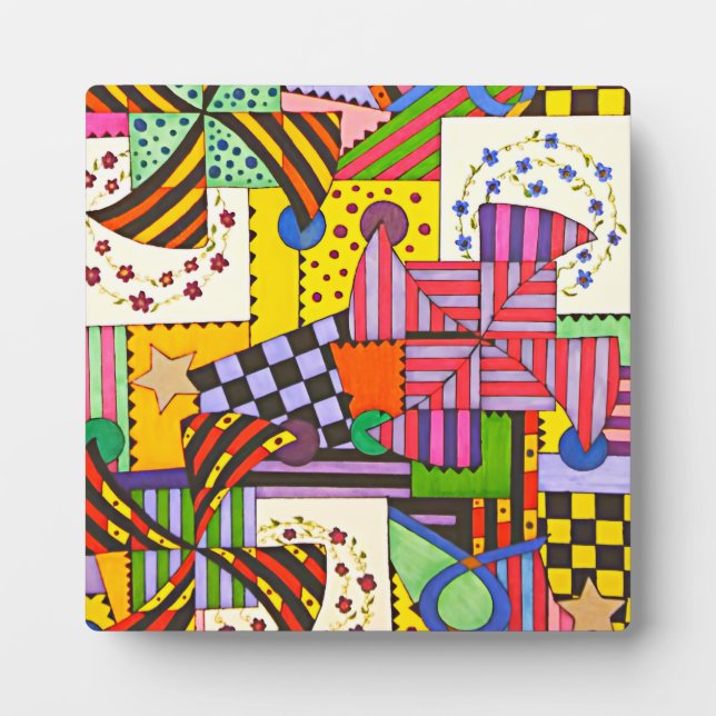 Patchwork Fotoplatte (Vorderseite)