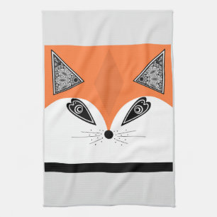 Patchwork Fox, applique Fox, Fox Geschirrtuch