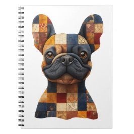 Patchwork French Bulldog-Notebook Notizblock