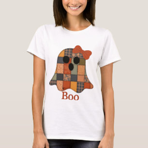 Patchwork-Geist BOO-Shirt, Süßes Halloween-Geist-T T-Shirt