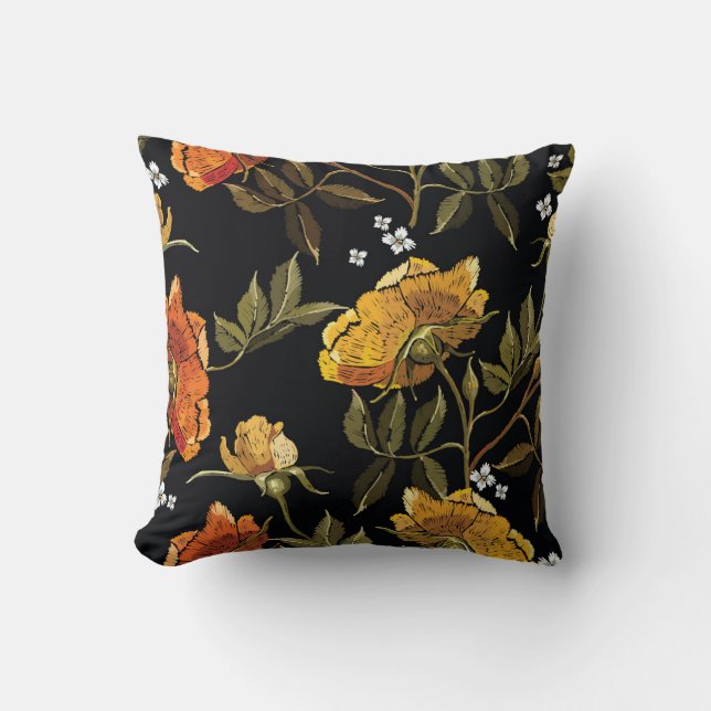 Patchwork Gentle: HandZeichnend Design Kissen (Vorderseite)