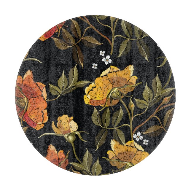 Patchwork Gentle: HandZeichnend Design Schneidebrett (Vorderseite)