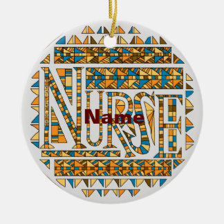 Patchwork Goldschwester Keramik Ornament