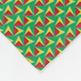 Patchwork Guyana Flag Muster Fleecedecke