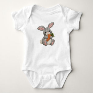 Patchwork-Hasen-Quilted-Cottagecore-Hasen-Design Baby Strampler