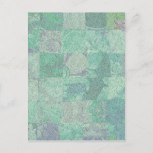 Patchwork-Hintergrund-Postkarte Postkarte