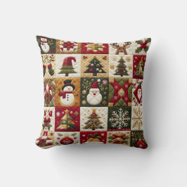 Patchwork Holiday Charm Weihnachtskissen Kissen