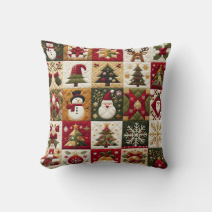 Patchwork Holiday Charm Weihnachtskissen Kissen
