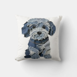 Patchwork-Hund Kissen