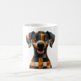 Patchwork Hund-Tasse Kaffeetasse