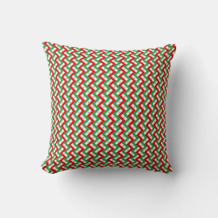 Patchwork Iran Flag Pattern Kissen