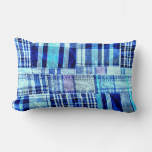 Patchwork Kariert Lendenkissen