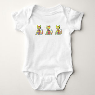 Patchwork Kitten Säugling Strampler