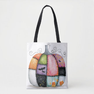 Patchwork-Kürbis-Weiß-Halloween
