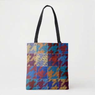 Patchwork-Leinwand: imitiertes Vintage-Muster.
