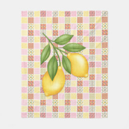 Patchwork Lemon Fleecedecke